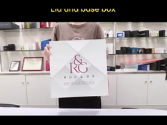 Pulizia del viso di lusso massaggiatore carta confezionata 2 pezzi robusta scatola regalo con coperchio