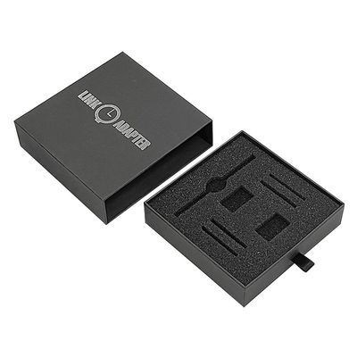 Display regalo con logo personalizzato nero cartone rigido scatola orologio custodie cartone di carta per beneficiare