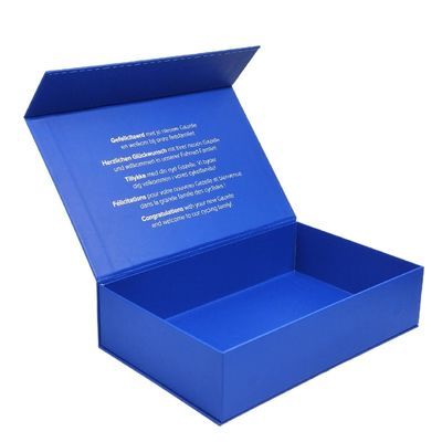 Custom Screen Printing Logo Plain Bianco Magnetico Folding Gift Box Per le vostre esigenze