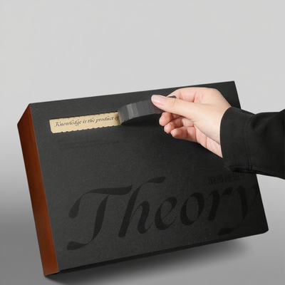 Eco-Friendly Custom Zipper Mailer Box Cartone ondulato Nera Matte Laminazione UV Verniciatura