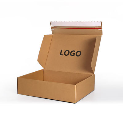 Logo privato personalizzato in cartone ondulato adesivo a striscia lacrimogena