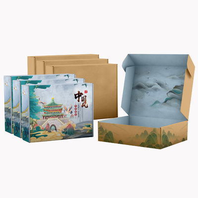 Finitura di superficie opaca Customize Corrugated Flute Mailer Box per spedizione e imballaggio