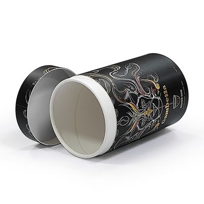 Logo personalizzato Canister cilindrico rotondo cartone scatola cilindrico per cosmetici