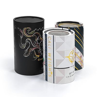 Logo personalizzato Canister cilindrico rotondo cartone scatola cilindrico per cosmetici