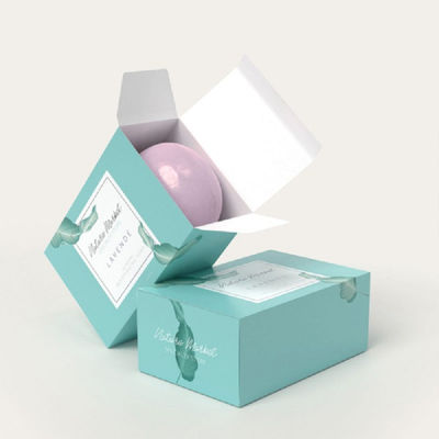 CMYK Ambientale Disegno personalizzato Stampato Cartone pieghevole al dettaglio Scatola di sapone artigianale
