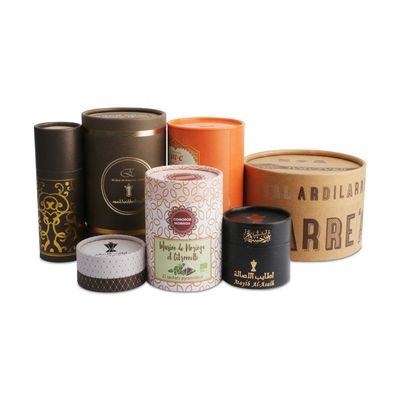10 ml 30 ml 50 ml Scatola di imballaggio a tubo cilindro rotondo per candele cosmetici