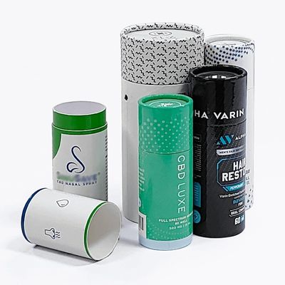 Casella di imballaggio per tubi personalizzati Tubo di carta riciclabile per bottiglie di cosmetici