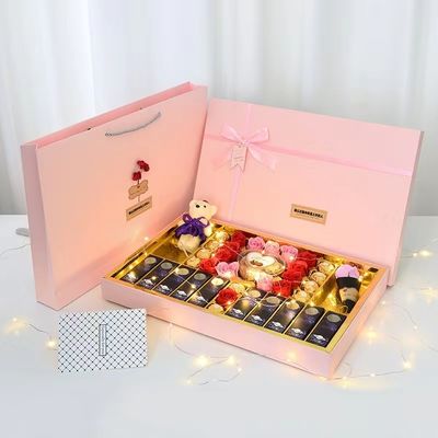 Scatole di imballaggio regalo creativo per San Valentino, scatole di imballaggio in cartone rigido rettangolare