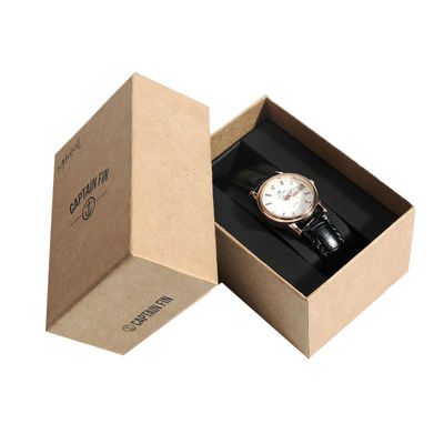 Orologi di lusso stampati su misura Imballaggio Carta scatole rigide imballaggio regalo con base