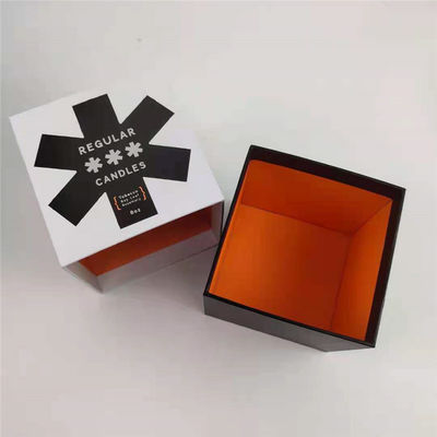 Vaso di candele personalizzato con coperchio e scatola regalo Scatole di imballaggio in stampa CMYK/PANTONE