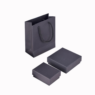 Imballaggio regalo riciclato ecologico Cartoni di gioielleria in carta kraft nero marrone