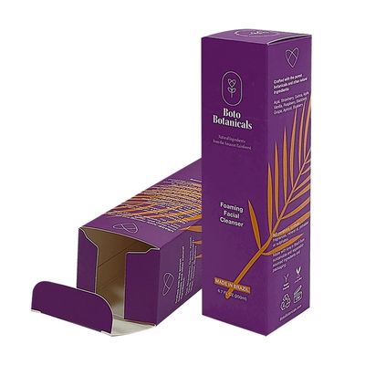 Scatole per imballaggi cosmetici in carta rivestita scatole pieghevoli con fondo automatico 350 g 500 g