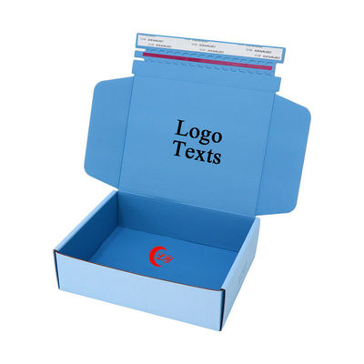 Caselle postale rettangolari bianche ondulate Casella di cartone a cerniera per imballaggi regalo
