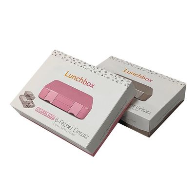 Cartone di cartone corrugato Art Paper pieghevole caldo Bento Paper Lunch Box per l'imballaggio per adulti