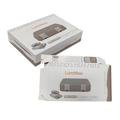 Cartone di cartone corrugato Art Paper pieghevole caldo Bento Paper Lunch Box per l'imballaggio per adulti