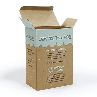 Kraft Paper Tuck Top Auto Lock Box con finestre di taglio in forma personalizzata