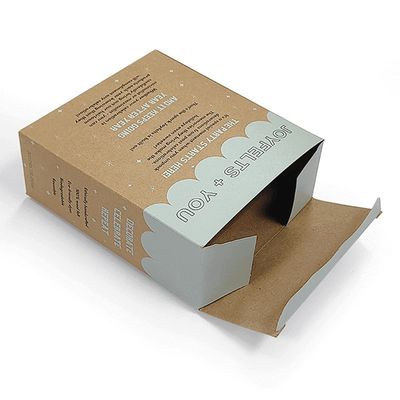 Kraft Paper Tuck Top Auto Lock Box con finestre di taglio in forma personalizzata