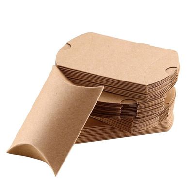 Fogli caldi/UV/varnici finitura superficiale scatole di cuscino di carta piccola imballaggio per i favoriti di nozze