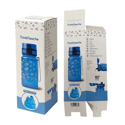 Scatole di imballaggio per bottiglie d'acqua Kraft E Flute non rivestite