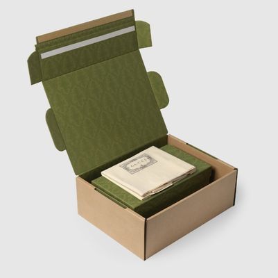 Scatole di cartone ondulato personalizzate FSC certificato sigillo di apertura a striscia facile da strappare