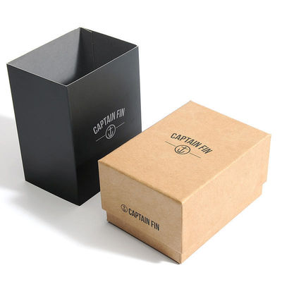CMYK Rectangle Cappuccio E Base Scatola di cartone Carta vuota Scatola di imballaggio orologio da polso