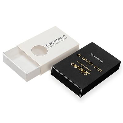 Art Paper Gift Packaging Box Box Matchbox Stile Scatole Scorrevole Box Con Gold Foil Printing