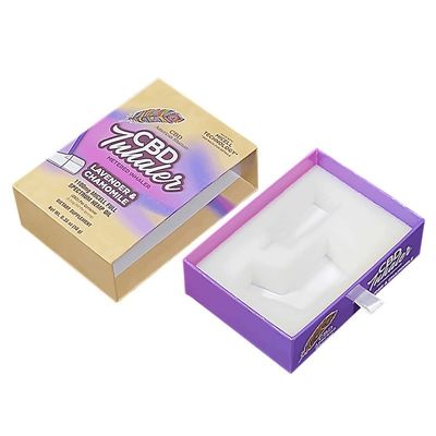 Confezione di presentazione a forma di cassetto personalizzata per disegni di imballaggi per il collo della spalla