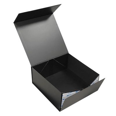 CMYK o pantone Custom Luxury Black Large Foldable Banquet Glass Drinkware Tableware Magnet Packaging Gift Box