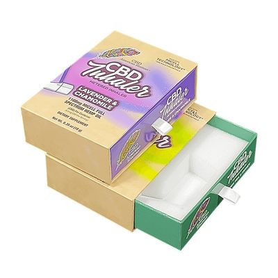 4C/UV/laminatura/imbossaggio/stampaggio Meterd inalatore carta scorrevole scatole di imballaggio con schiuma