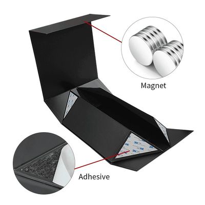 Scatola di imballaggio per banchetti in vetro con logo UV personalizzato e chiusura magnetica pieghevole