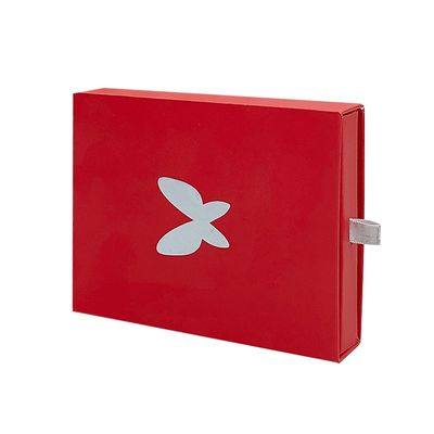 Cartone grigio personalizzare logo slide cassetto carta scatola pacchetto regalo scatola con foglio d'argento