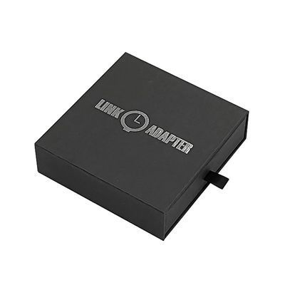 Display regalo con logo personalizzato nero cartone rigido scatola orologio custodie cartone di carta per beneficiare