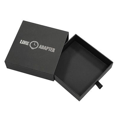 Display regalo con logo personalizzato nero cartone rigido scatola orologio custodie cartone di carta per beneficiare