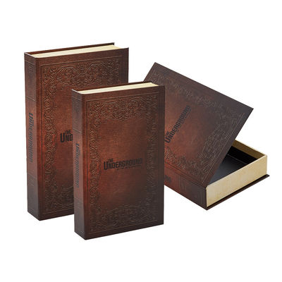 Scatole di cartone a forma di libro decorativo a chiusura magnetica per esigenze specifiche del cliente