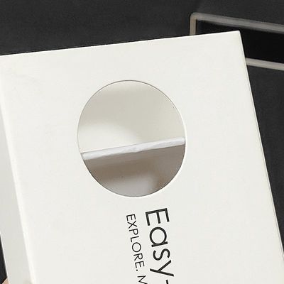 Cartoni regalo per sapone a base di fiori con logo personalizzato Cartone di carta con finestra trasparente