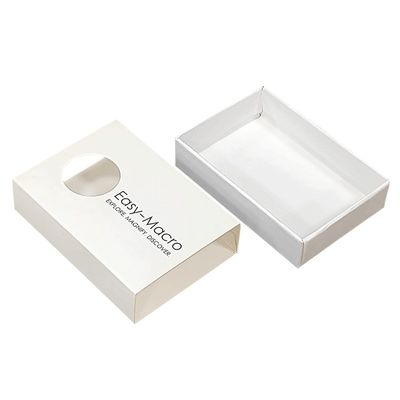 Cartoni regalo per sapone a base di fiori con logo personalizzato Cartone di carta con finestra trasparente