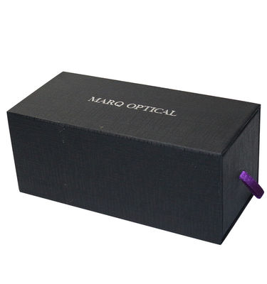 Scatole di imballaggio per cassetti neri riciclabili Scatole regalo di carta kraft nera personalizzate