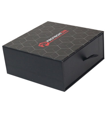 Scatole di imballaggio per cassetti neri riciclabili Scatole regalo di carta kraft nera personalizzate