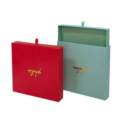 Cartone di lusso Portafoglio confezionamento Scatola cassetto carta scatola regalo confezionamento logo personalizzato
