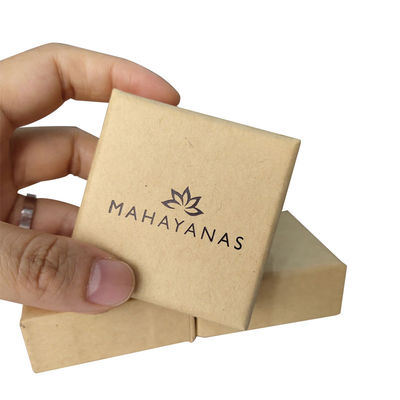Gioielli Slide Scatole regalo aperte Scatole di carta kraft marrone riciclato eco-compatibile