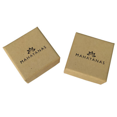 Gioielli Slide Scatole regalo aperte Scatole di carta kraft marrone riciclato eco-compatibile