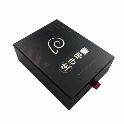 Matte Black Paper Gift Package Box Custom For Jewelry Orologio Occhiali