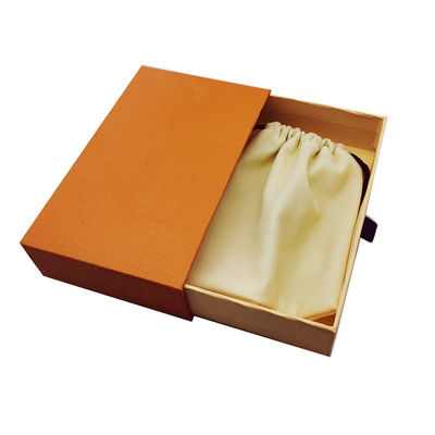 Carta rivestita Luxury Slide Drawer Box Gioielli Box con logo del cliente FSC certificato