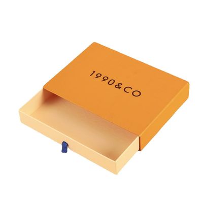 Carta rivestita Luxury Slide Drawer Box Gioielli Box con logo del cliente FSC certificato