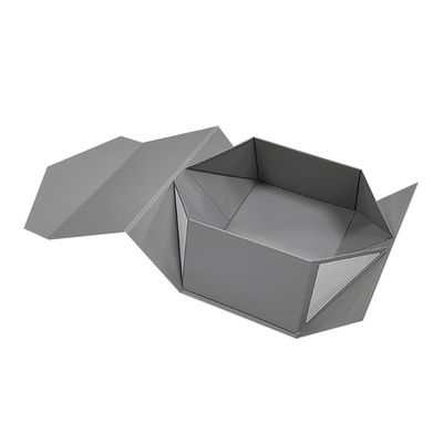 Grandi scatole di imballaggio con parrucca grigia carta A5 scatola regalo magnetica pieghevole
