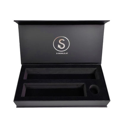Logo personalizzato Scatola magnetica a cartone grigio con chiusura magnetica e inserimento EVA TUV verificato