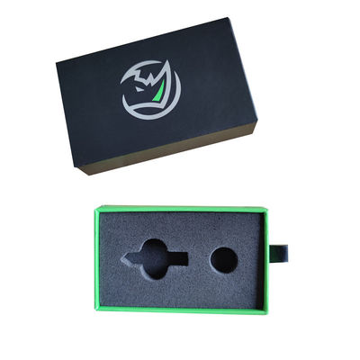 Scatola regalo in cartone di carta verde per portachiavi per auto