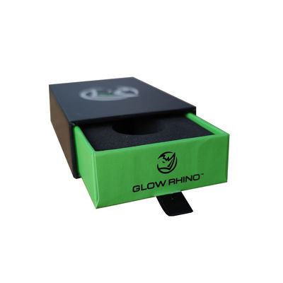 Scatola regalo in cartone di carta verde per portachiavi per auto