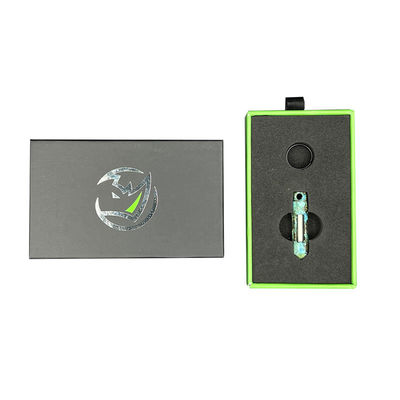 Scatola regalo in cartone di carta verde per portachiavi per auto