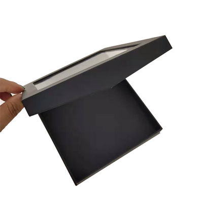 Scatola di imballaggio in carta trasparente per regali su misura Scatola di cartone con coperchio magnetico